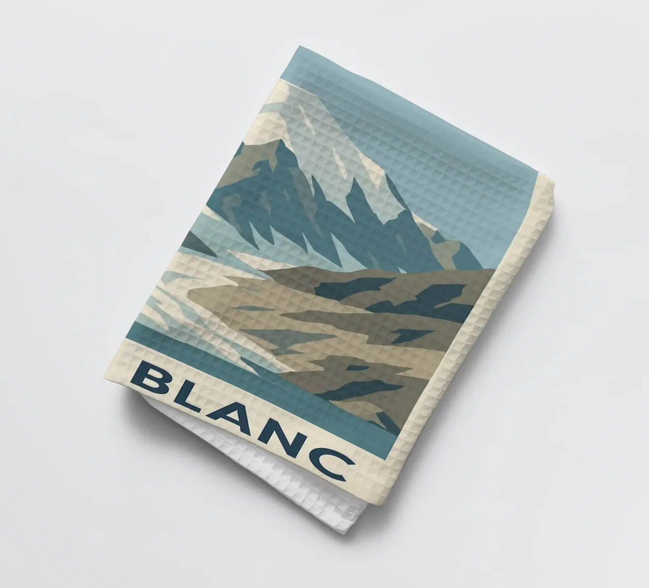 Il Monte Bianco, la forza tranquilla delle vette canovaccio da cucina da JETLAG | affiches voyage
