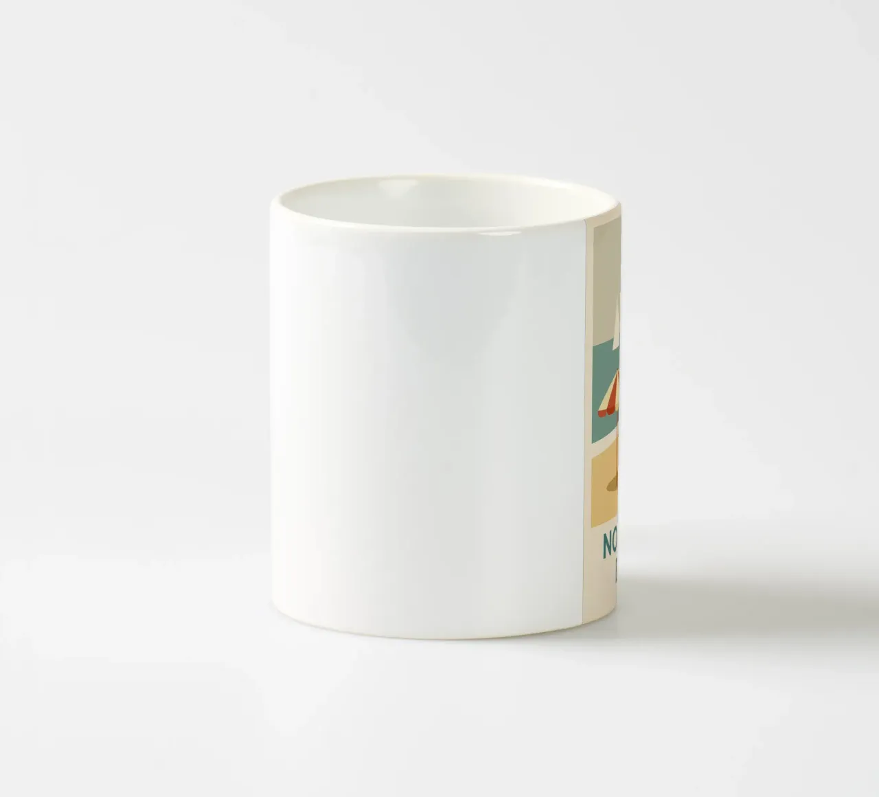 Fuga retrò sulla spiaggia della Normandia tazza in ceramica da JETLAG | affiches voyage