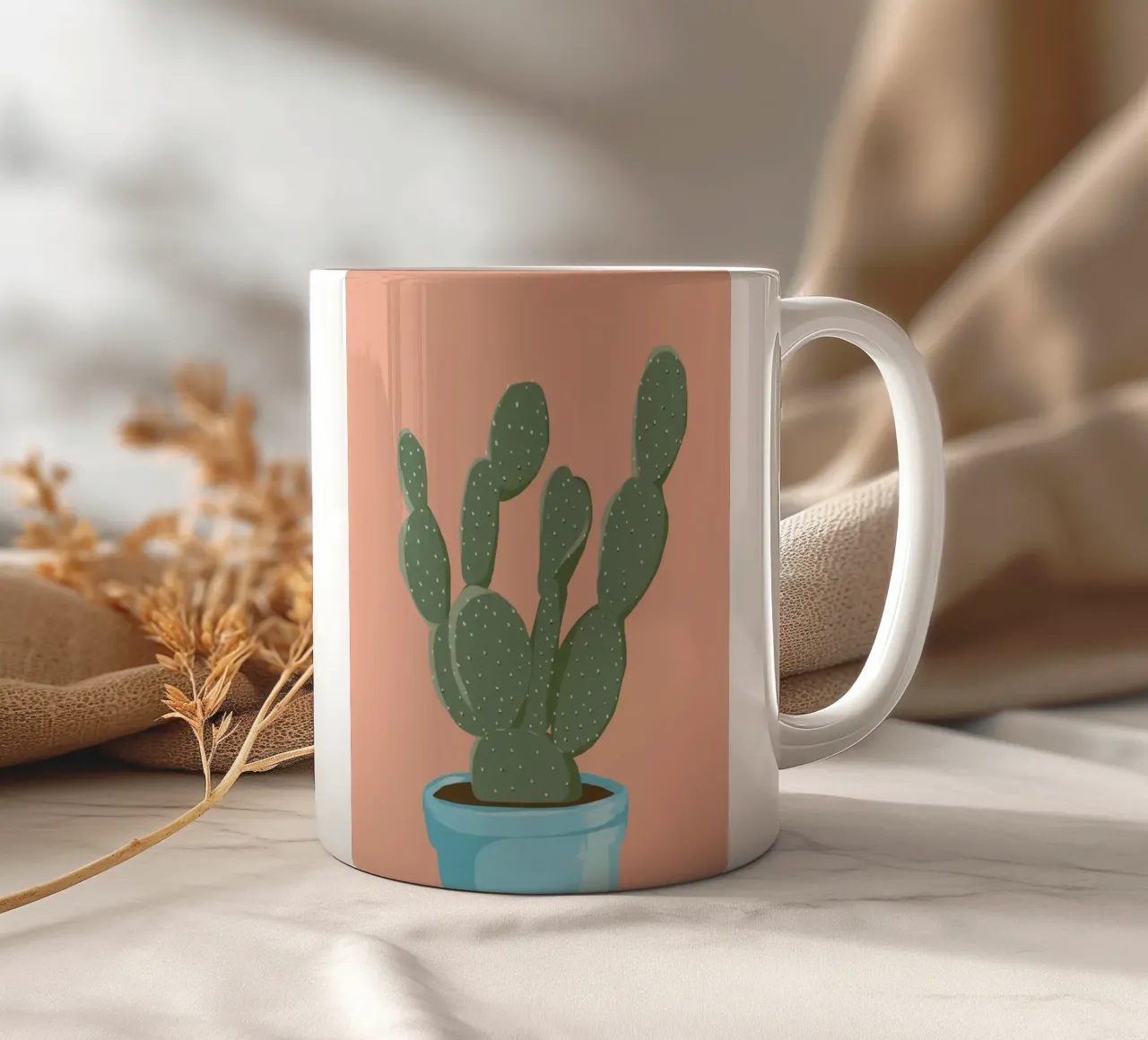 Cactus 10 tazza in ceramica da Little Dean