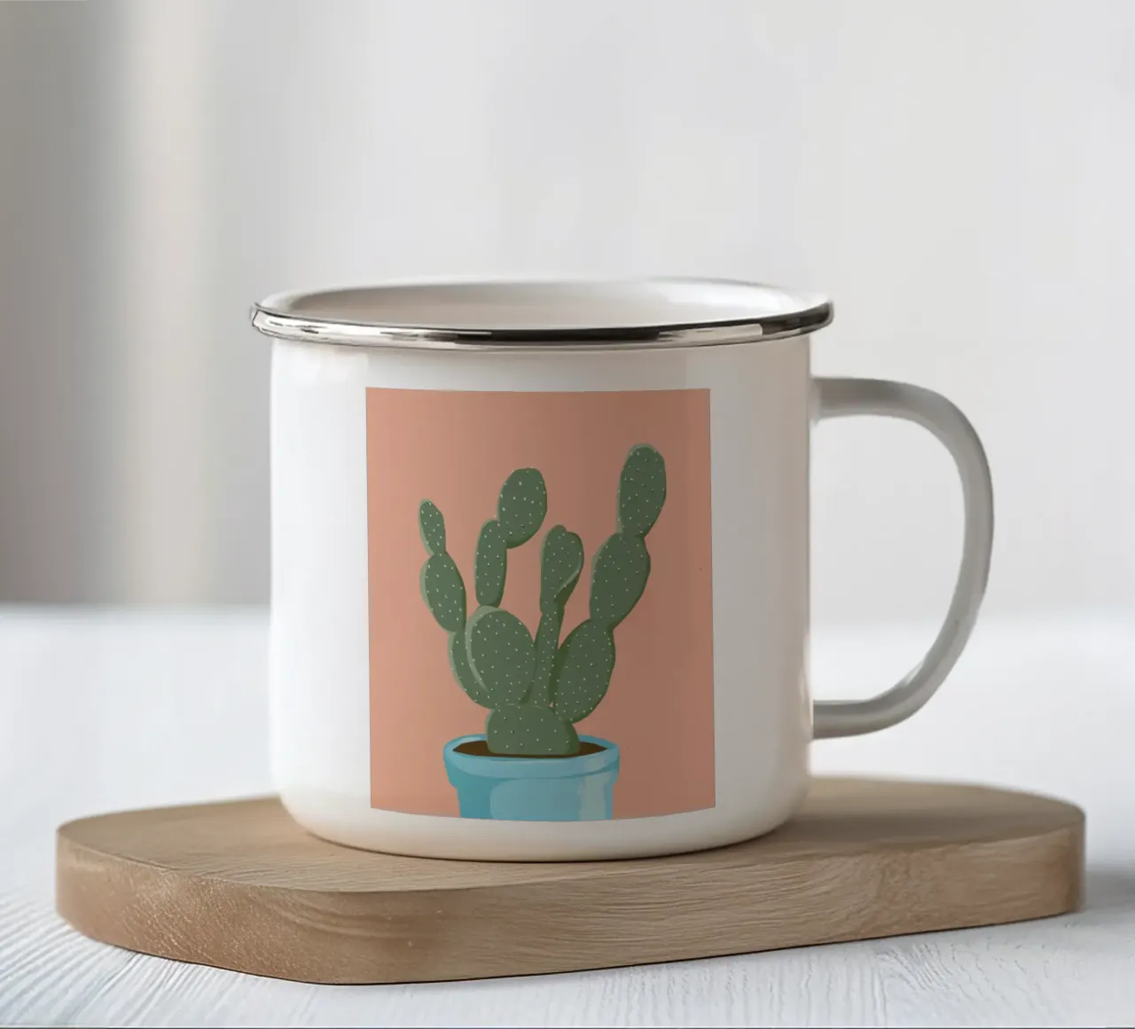 Cactus 10 tazza in smalto da Little Dean