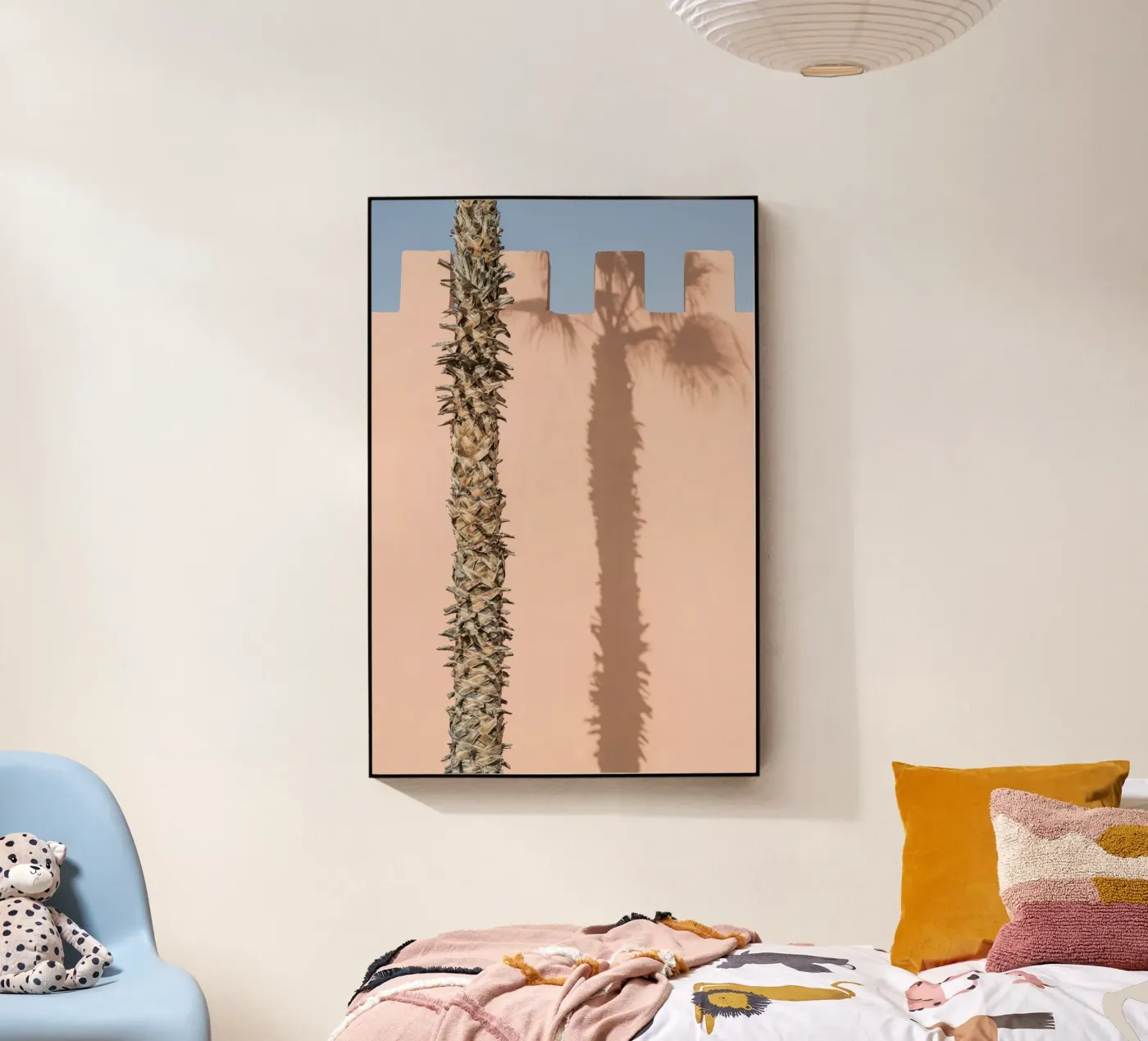 Shadow on a pink wall plexiglass da photolovers
