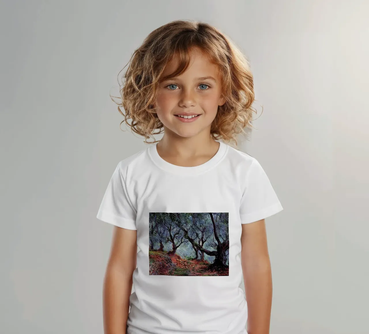 trees in the middle of forest kids t-shirt by SMG Store