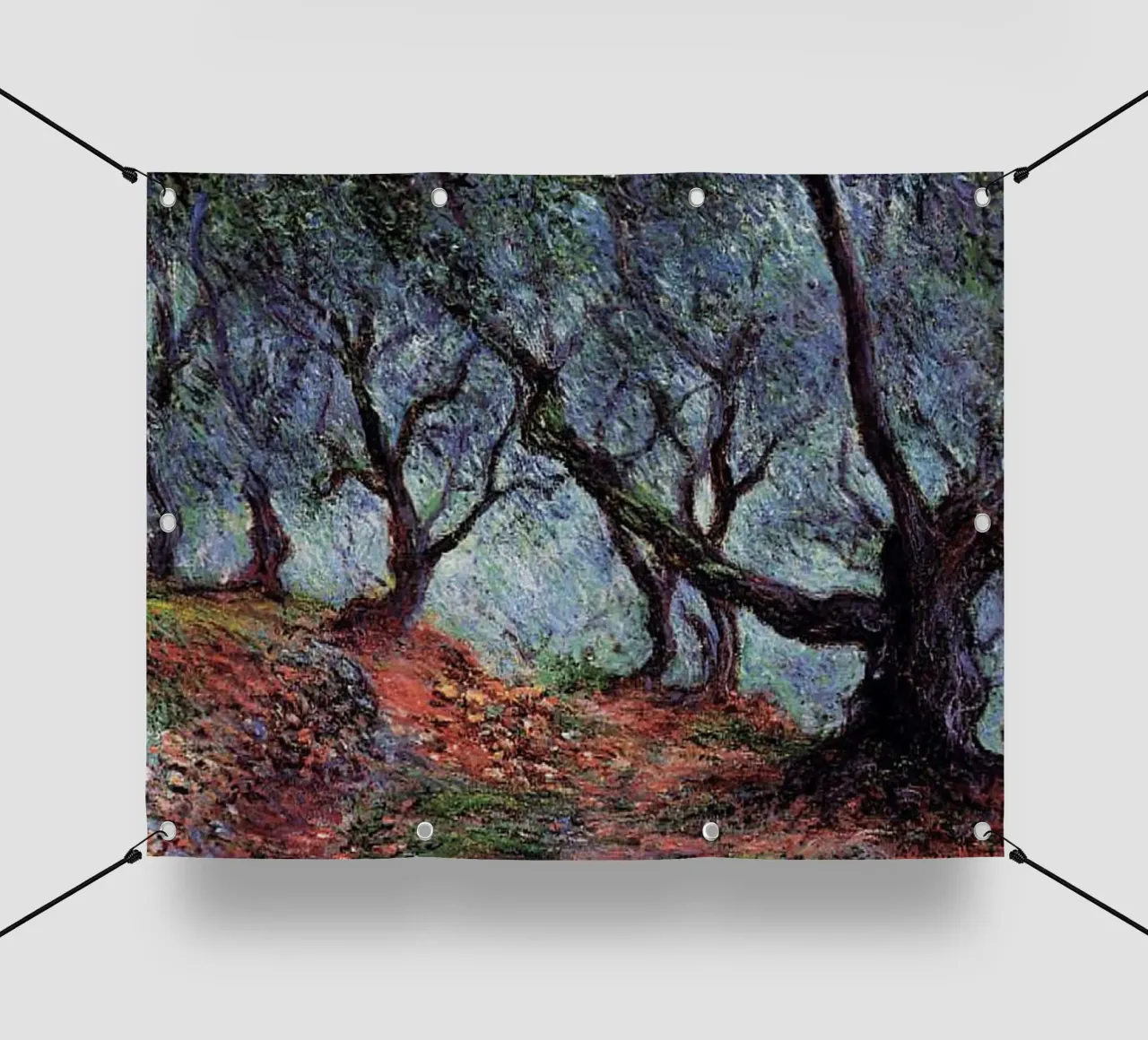 alberi in mezzo alla foresta telo in pvc da SMG Store