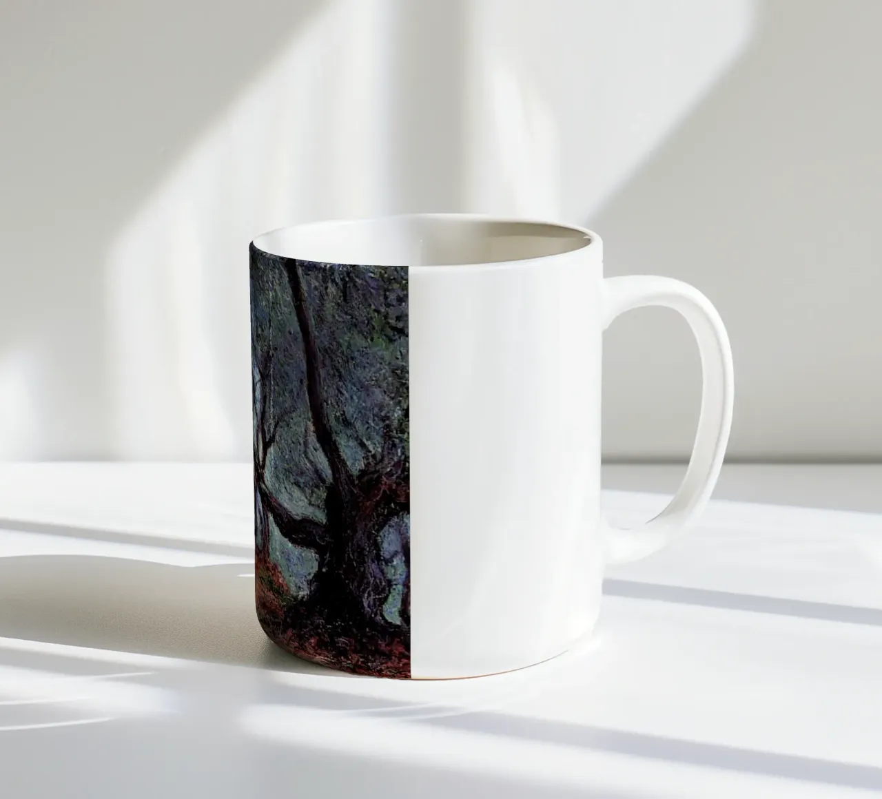 alberi in mezzo alla foresta tazza in ceramica da SMG Store