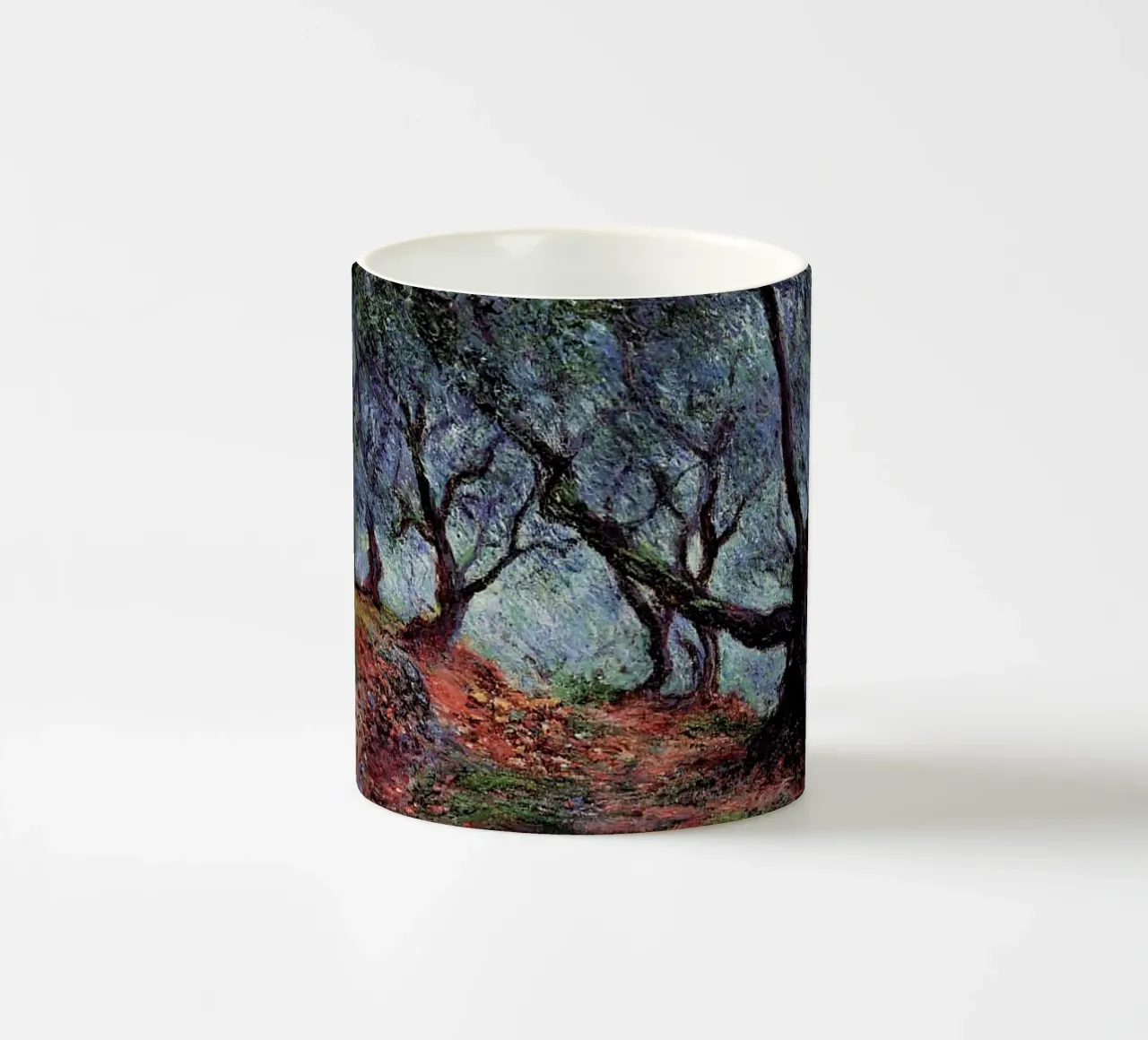 alberi in mezzo alla foresta tazza in ceramica da SMG Store