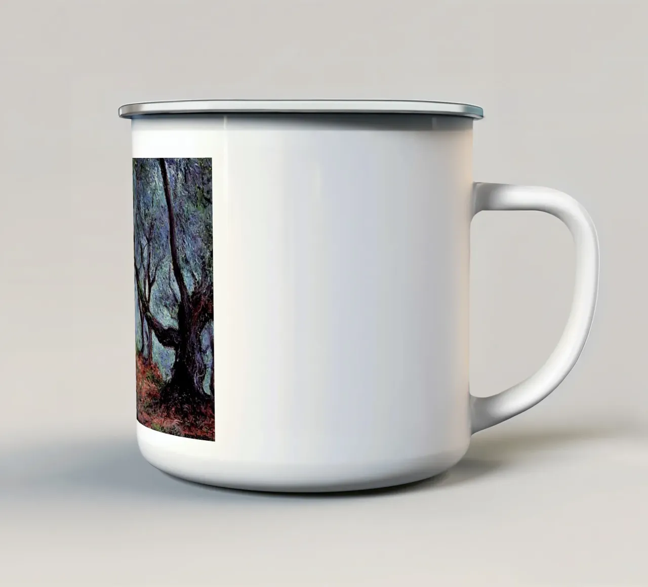 alberi in mezzo alla foresta tazza in smalto da SMG Store