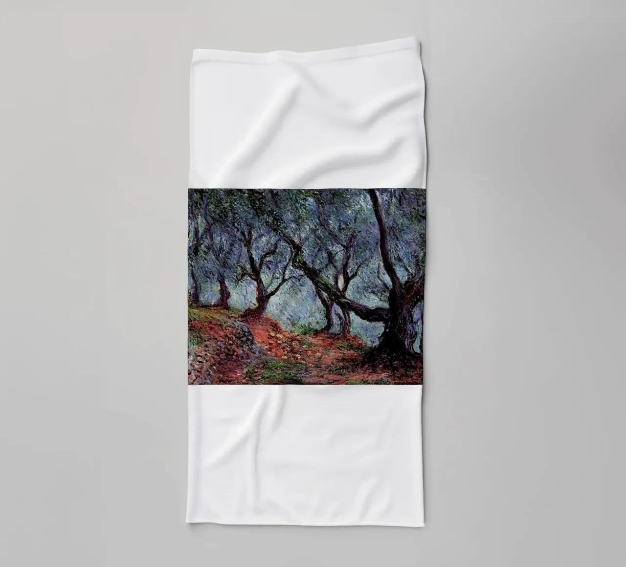 trees in the middle of forest towel by SMG Store