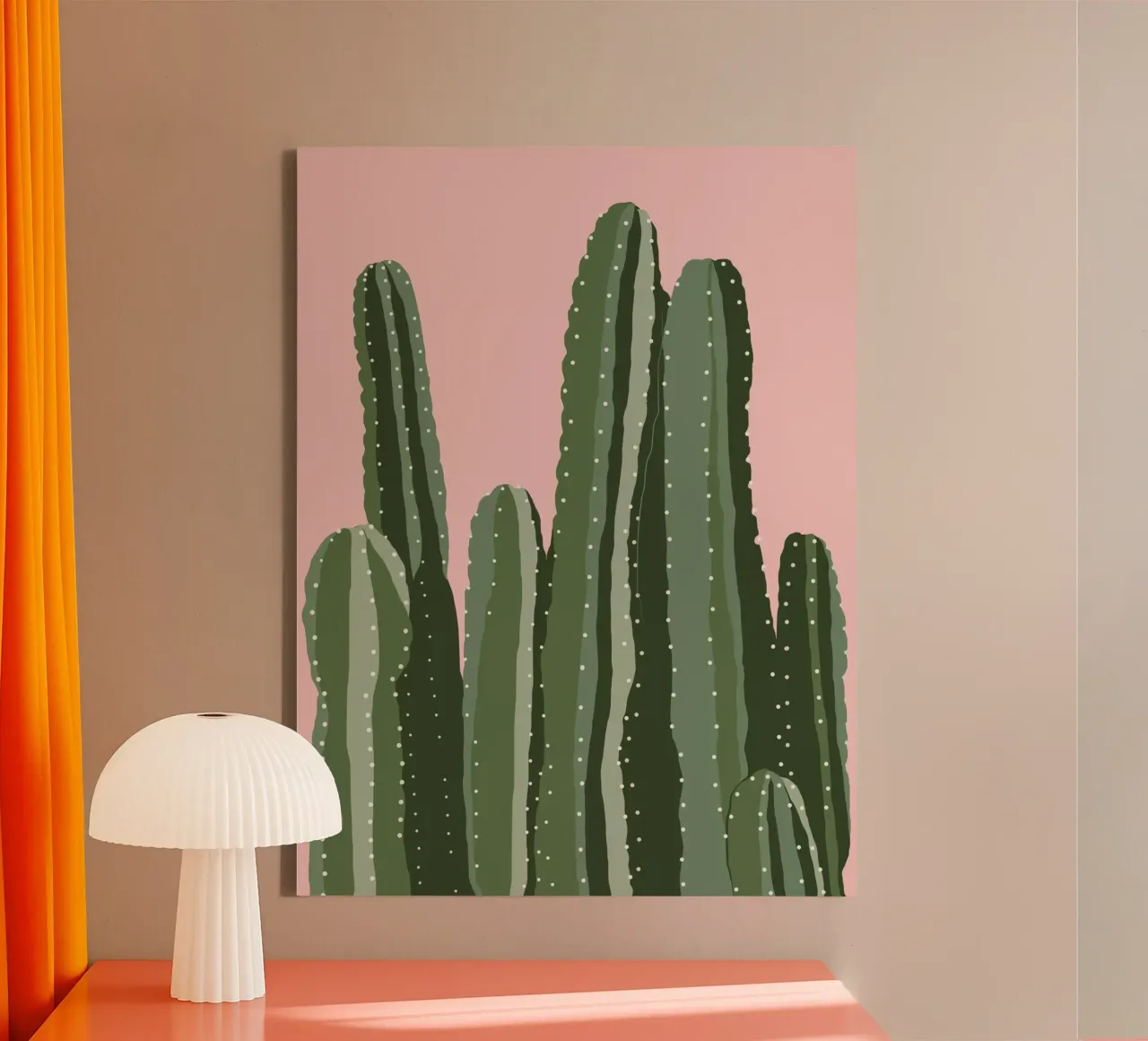 Cactus 11 canvas by Little Dean