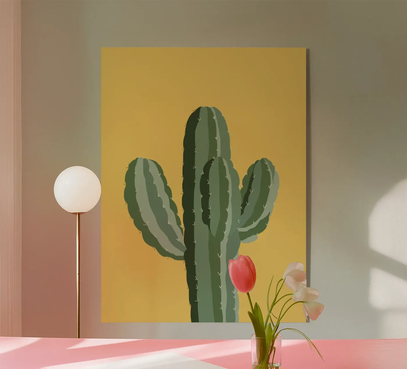 Cactus 12 acryl van Little Dean