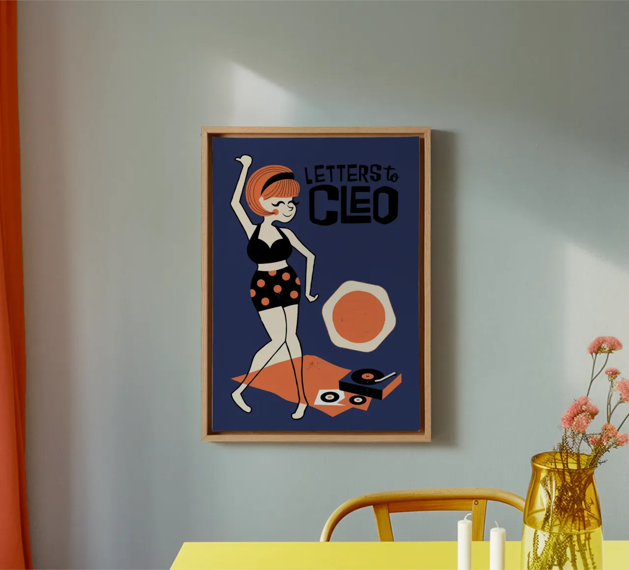 Letters to Cleo canvas met Baklijst van adaptionate