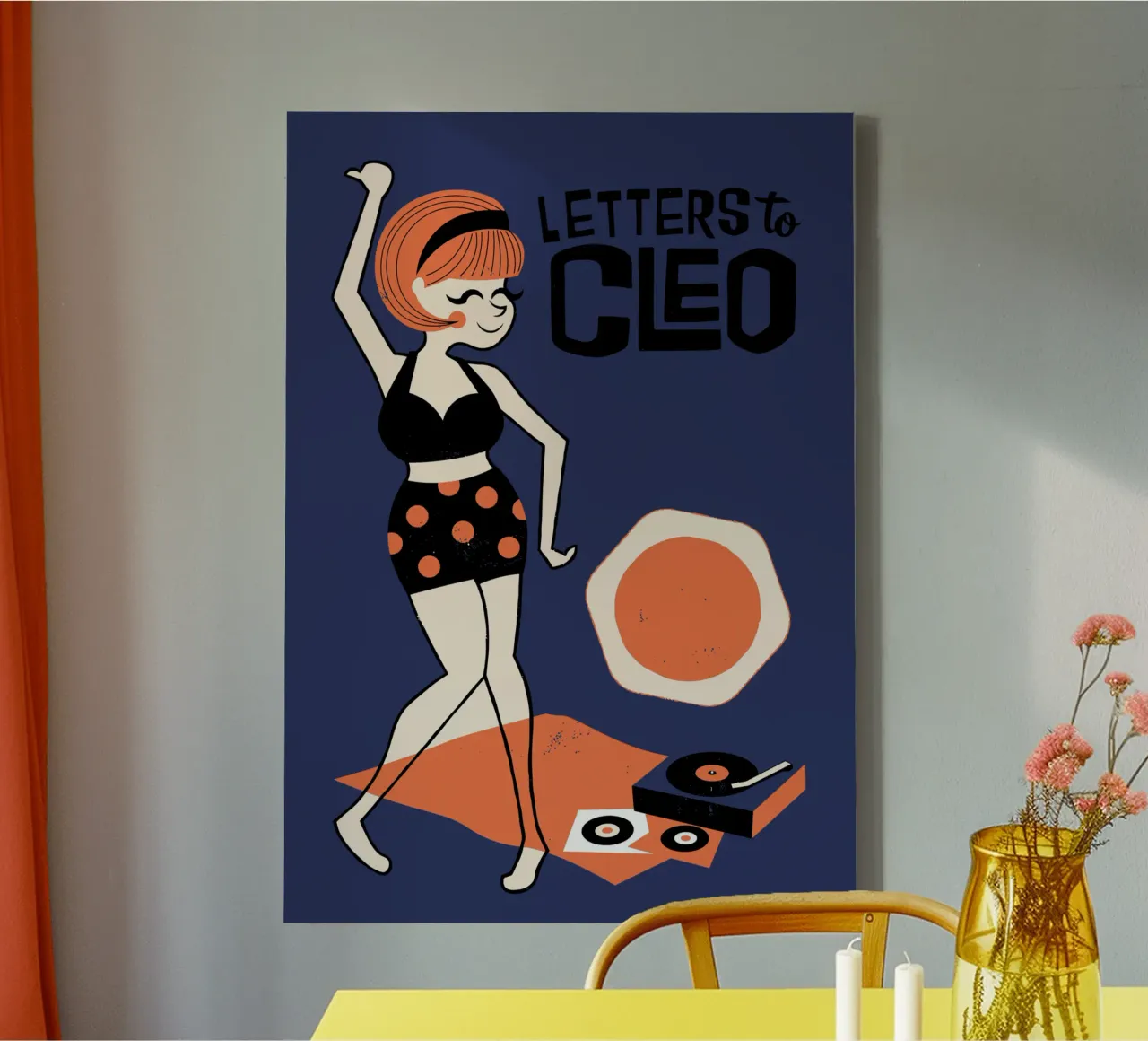 Letters to Cleo canvas met Baklijst van adaptionate