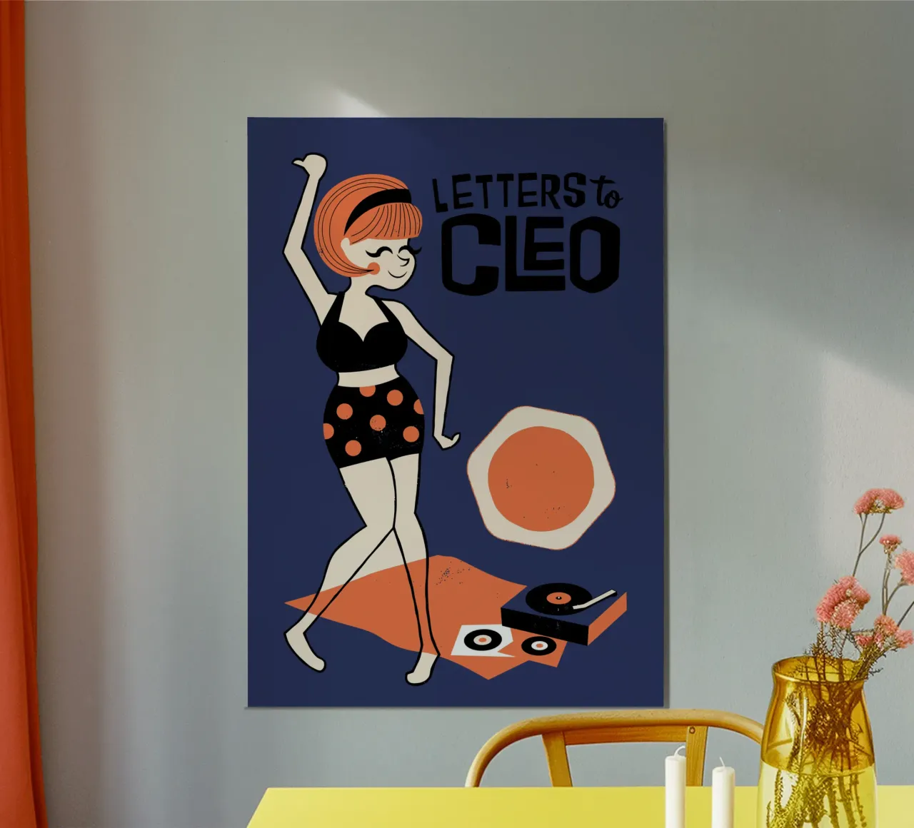 Letters to Cleo poster avec cadre en bois de adaptionate