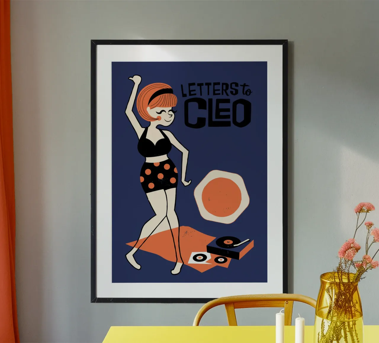 Letters to Cleo poster avec cadre en bois de adaptionate