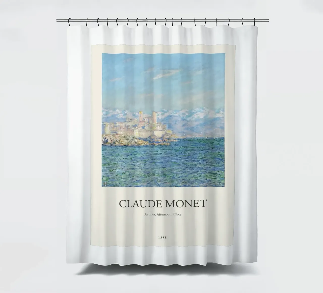 vue étendue sur la méditerranée rideau de douche de SMG Store