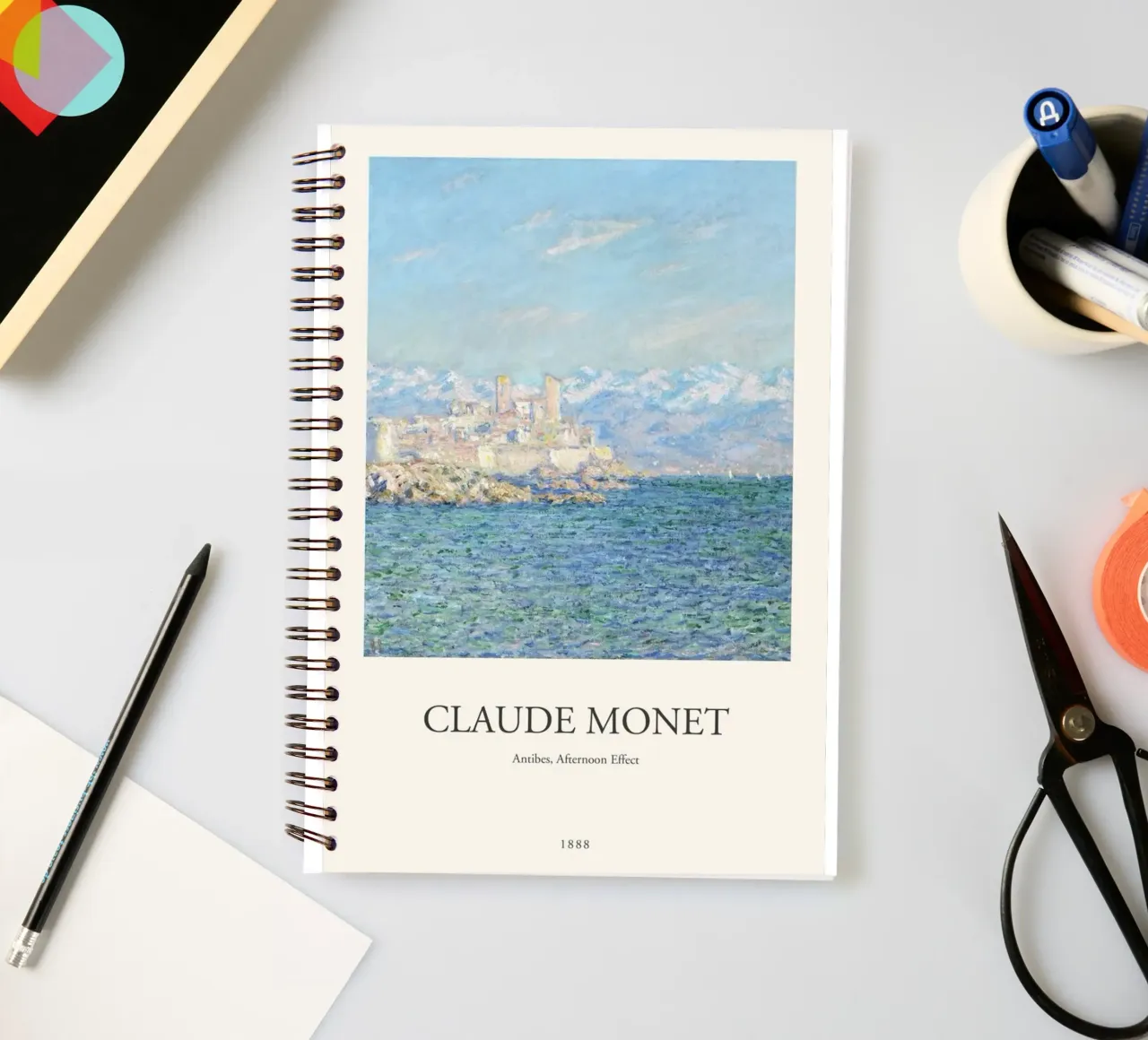 expansive mediterranean view spiral notebook by SMG Store