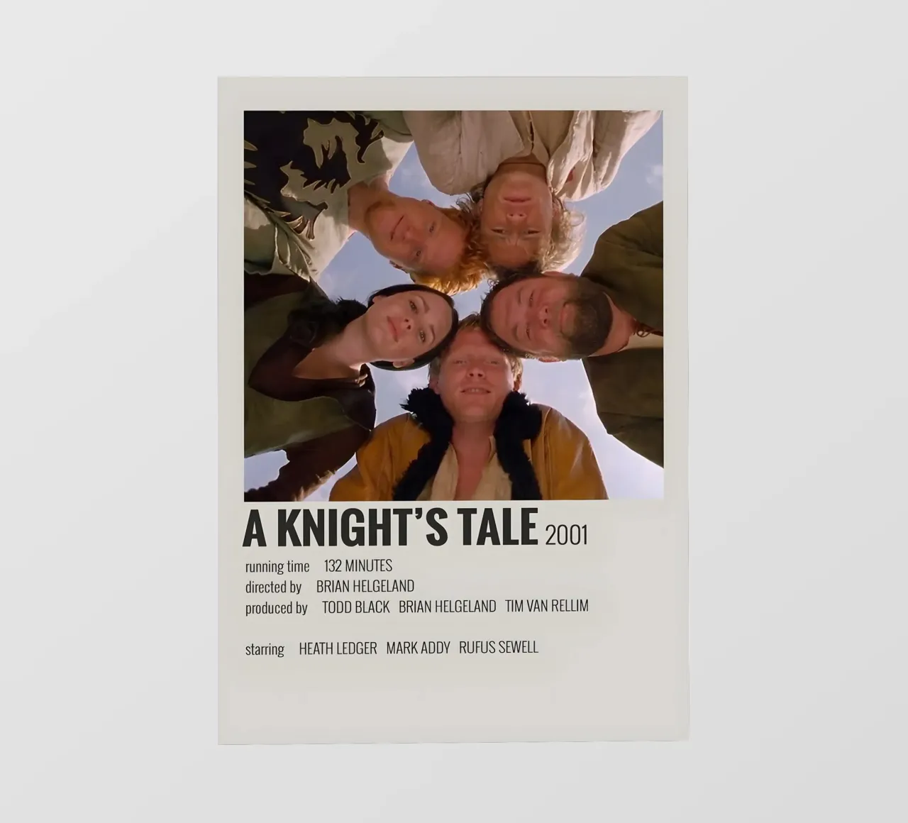 A KNIGHT'S TALE 2001 pellicola backlit da MVFminimalist