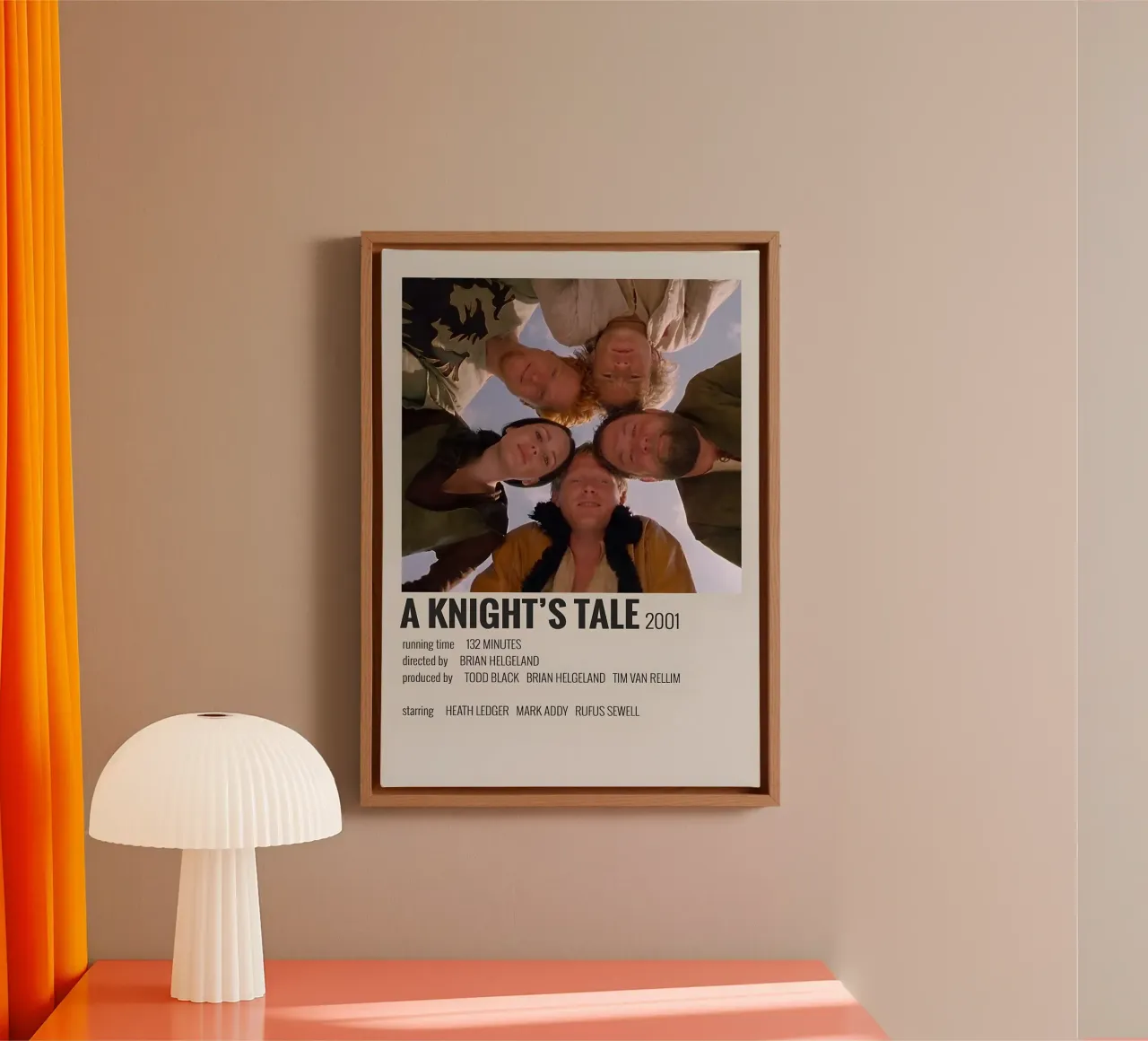A KNIGHT'S TALE 2001 tela con Cornice a cassetta da MVFminimalist