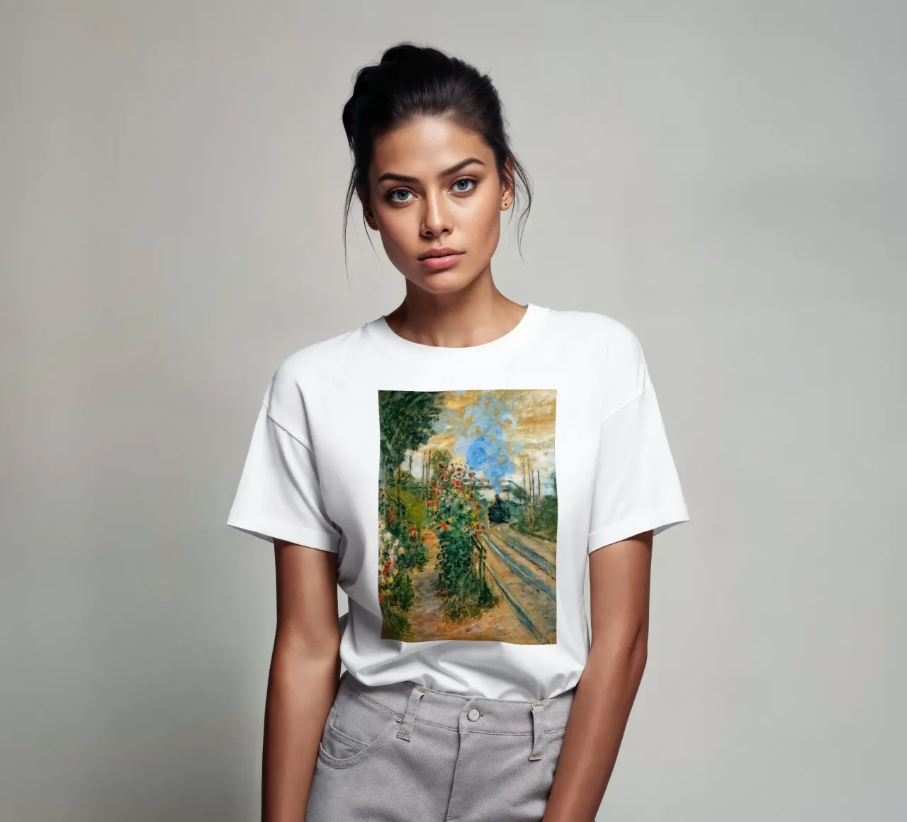 view of the train station t-shirt by SMG Store