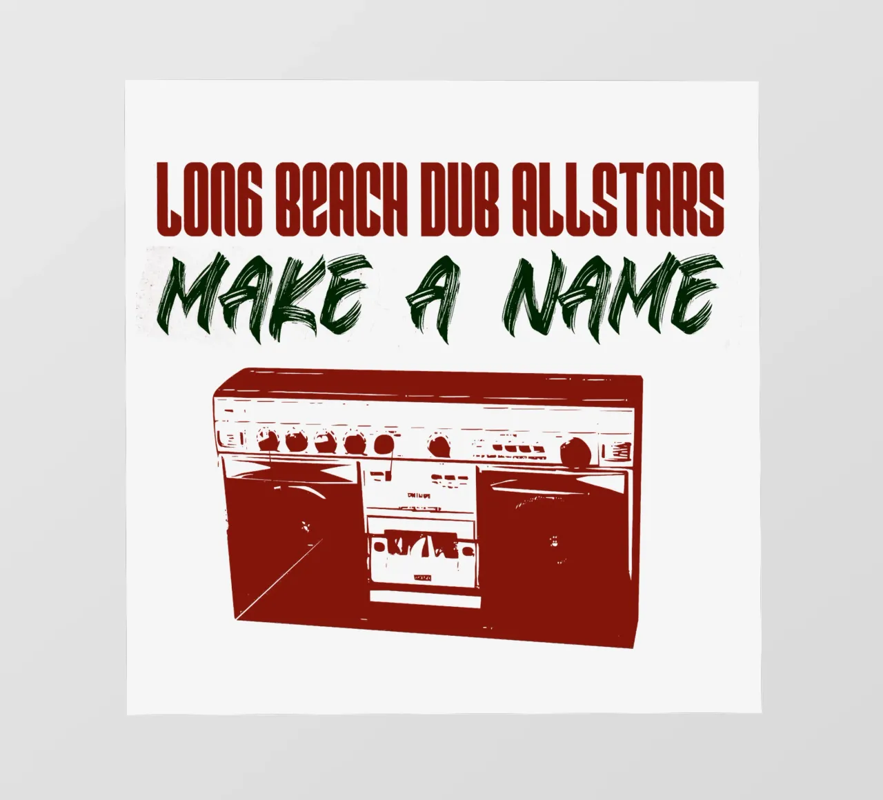 Long Beach Dub Allstars Make A Name telo in pvc da adaptionate