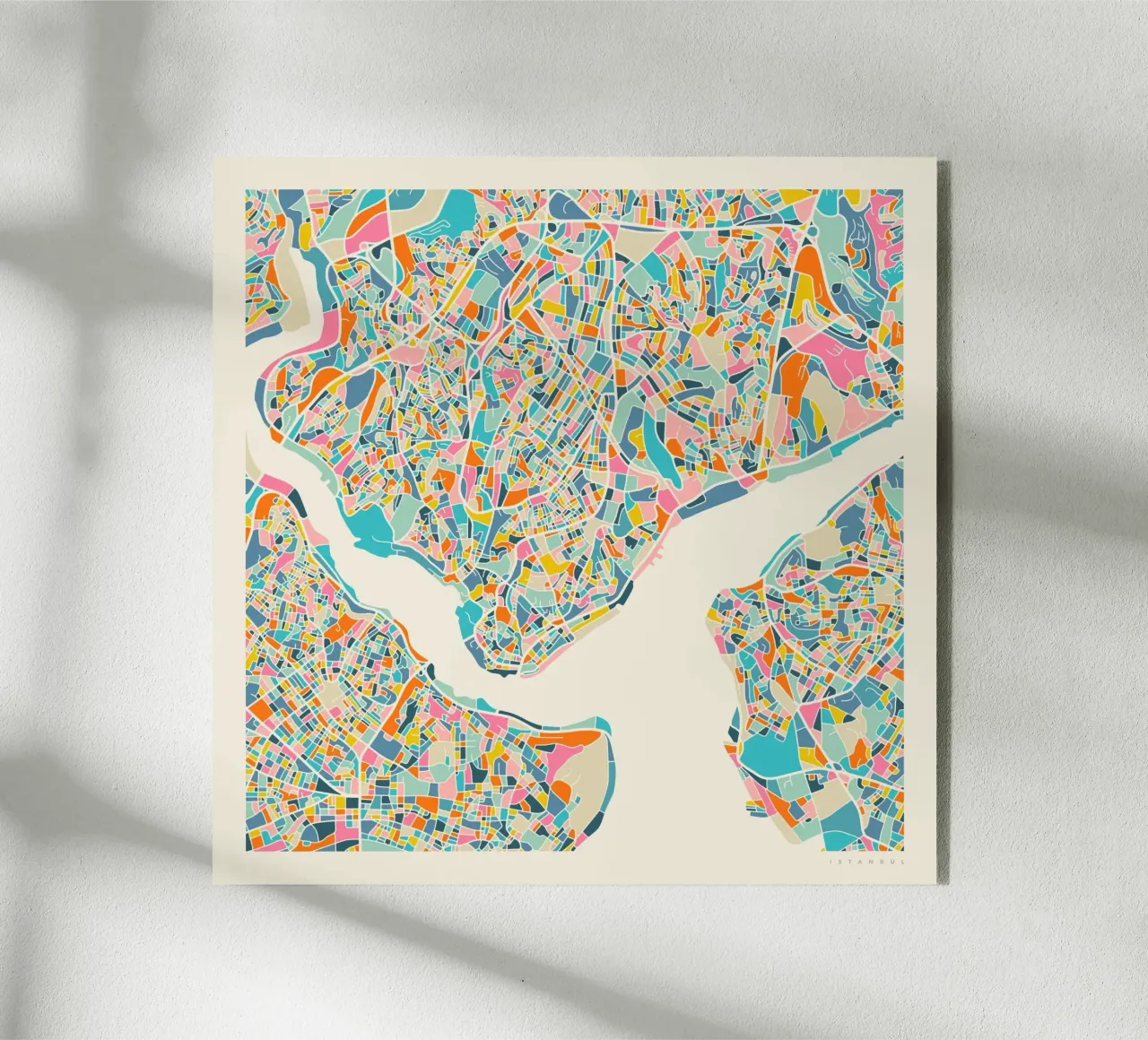 MAPPA ISTANBUL plexiglass da Jazzberry Blue