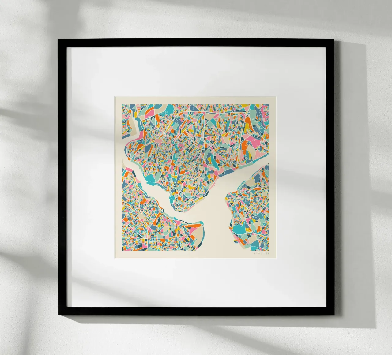 MAPPA ISTANBUL carta hahnemühle da Jazzberry Blue