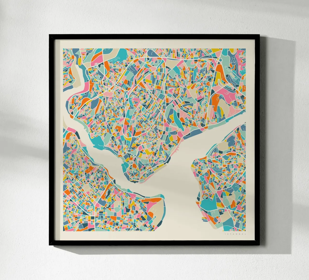 MAPPA ISTANBUL carta hahnemühle da Jazzberry Blue