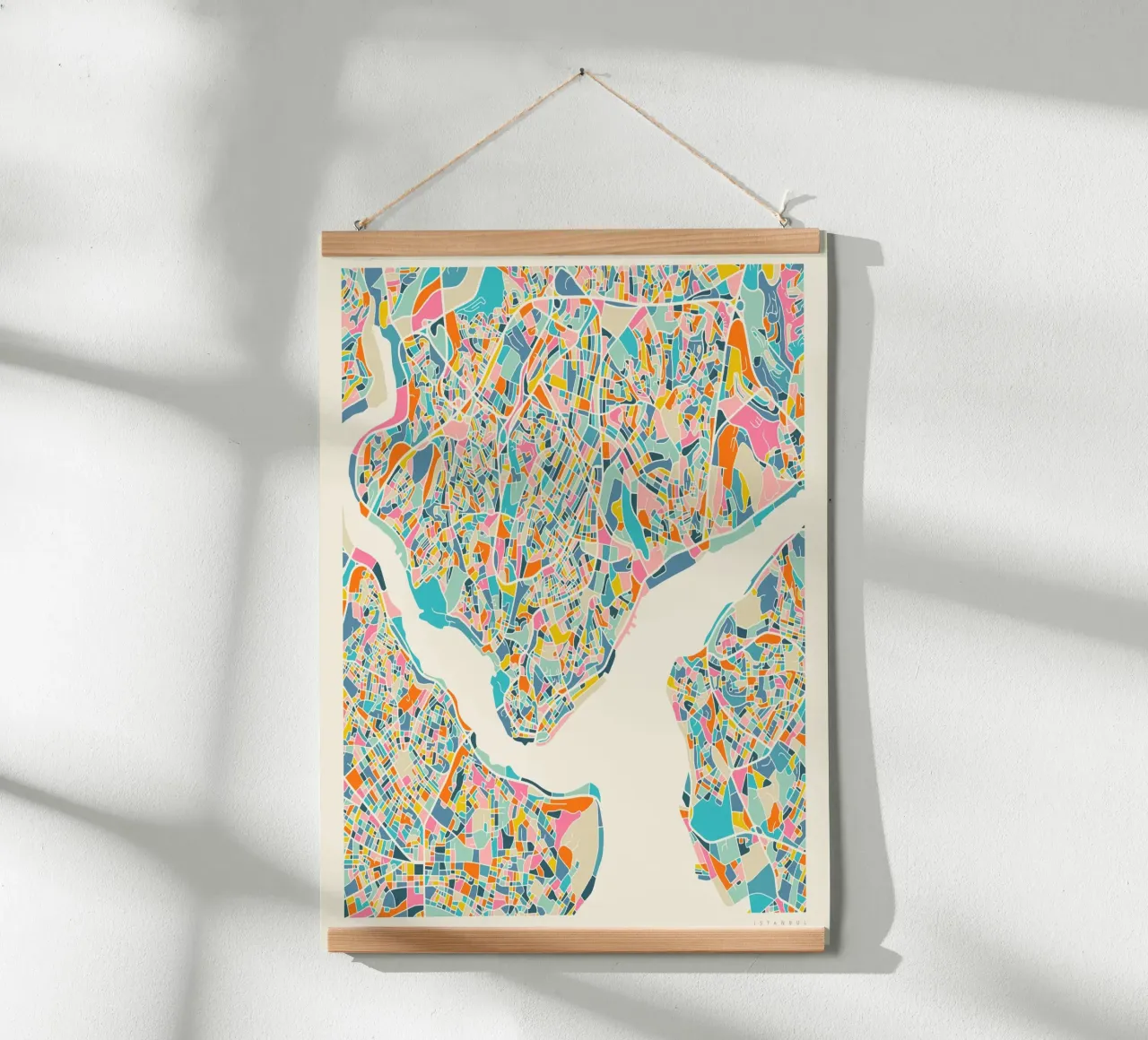 MAPPA ISTANBUL carta hahnemühle da Jazzberry Blue