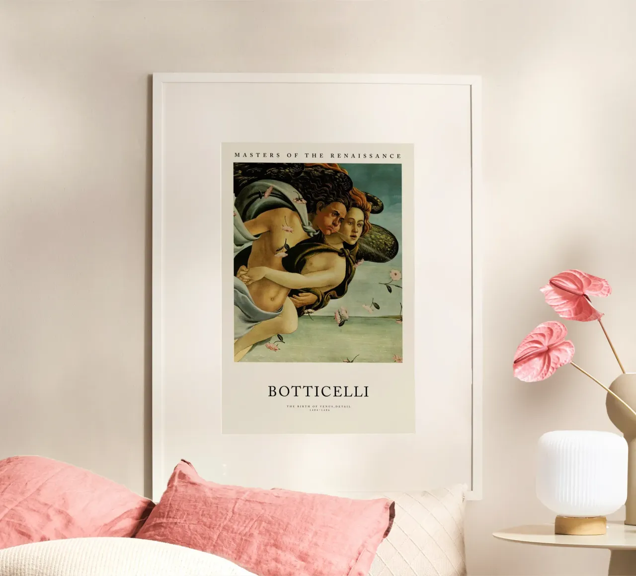 Botticelli - The Birth of Venus Detail II poster van Vintage by JUNIQE
