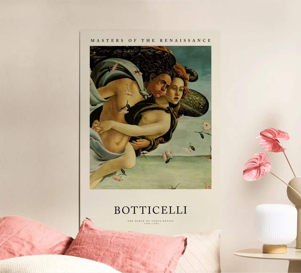 Botticelli - The Birth of Venus Detail II poster van Vintage by JUNIQE