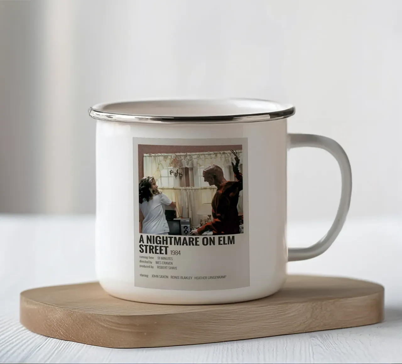 A NIGHTMARE ON ELM STREET 1984 tazza in smalto da MVFminimalist