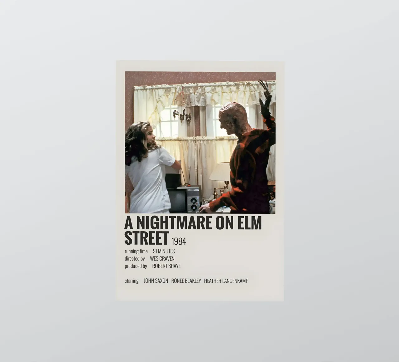 A NIGHTMARE ON ELM STREET 1984 autocollant de MVFminimalist