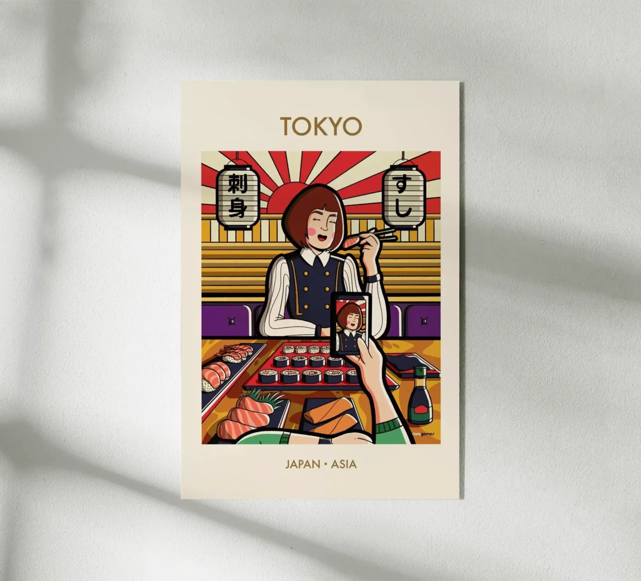 Instagirl Tokyo plexiglass da Rafa Gomes