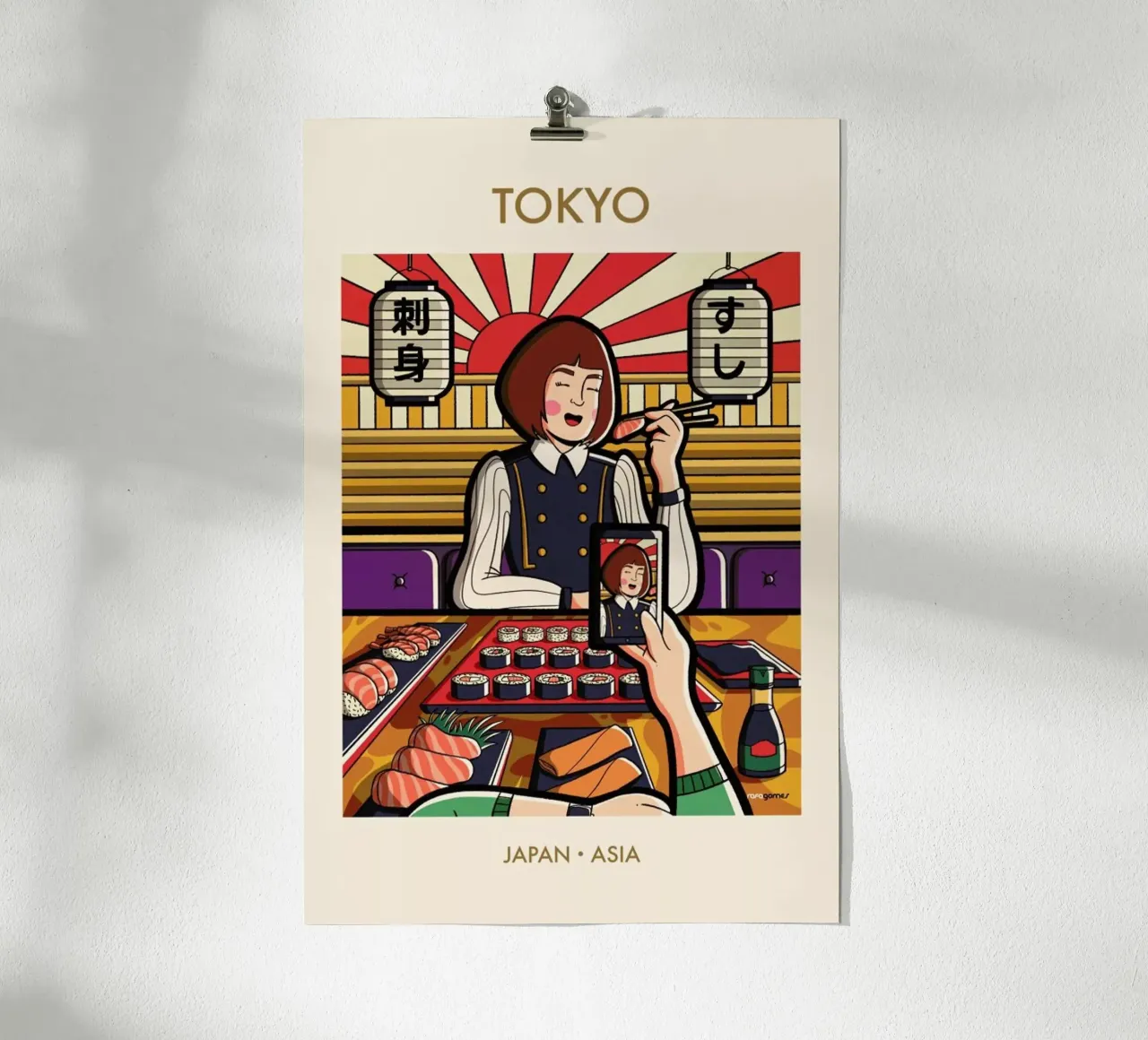 Instagirl Tokyo carta hahnemühle da Rafa Gomes