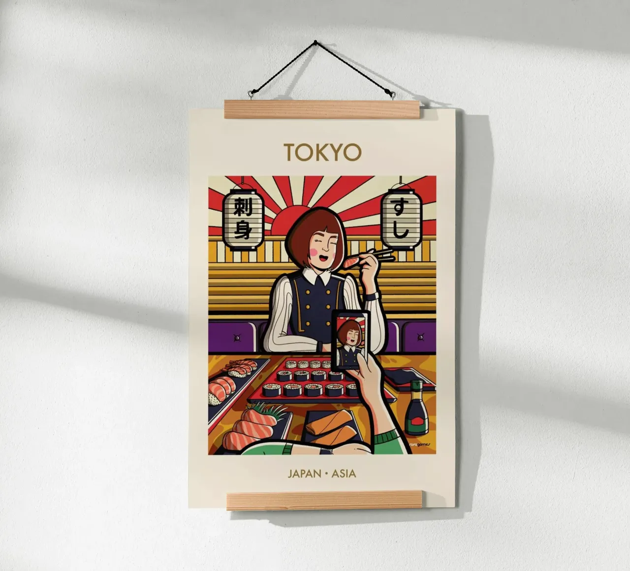 Instagirl Tokyo carta hahnemühle da Rafa Gomes
