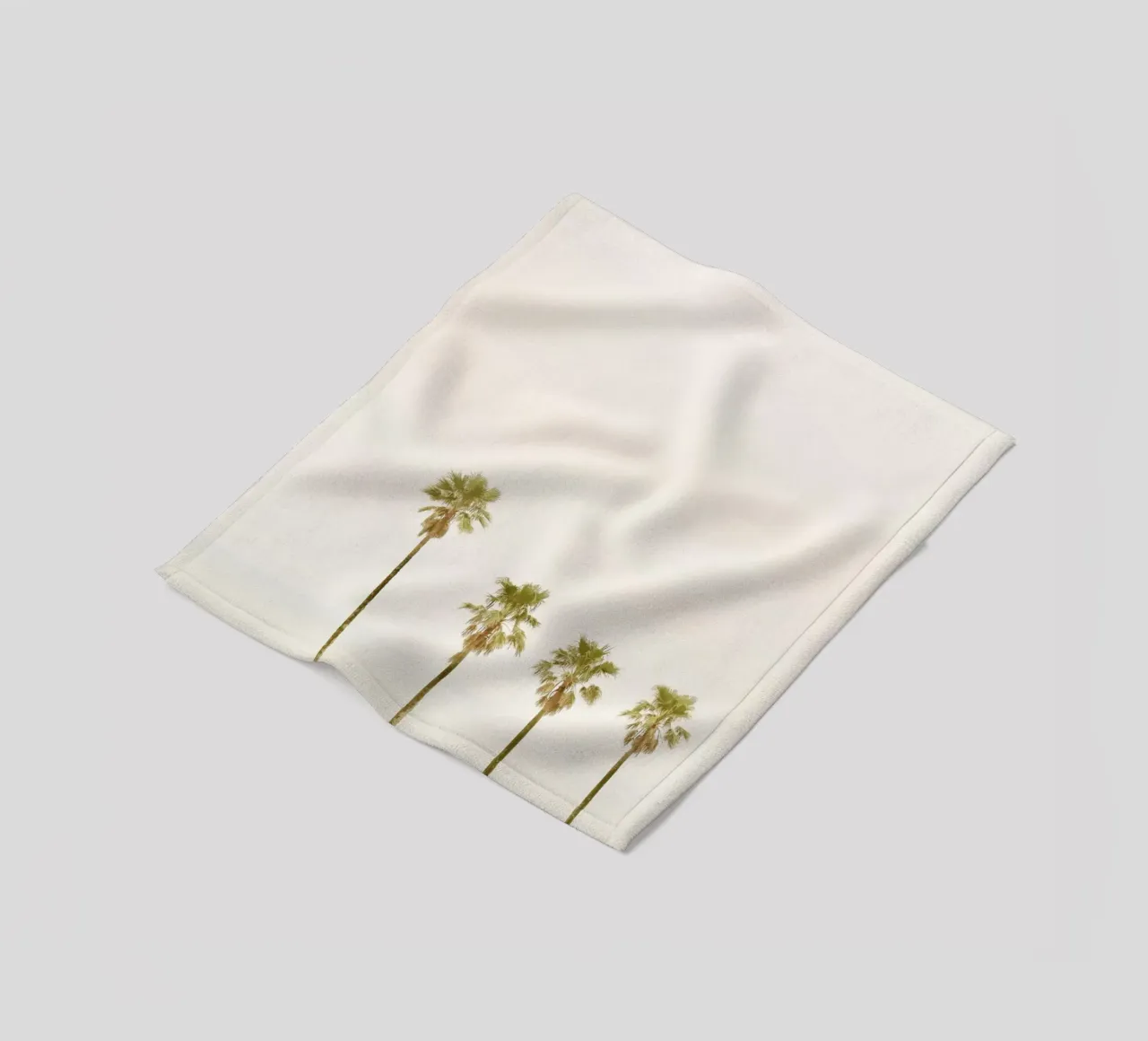 Calm Palm Trees coperta in pile da KISSA STUDIO