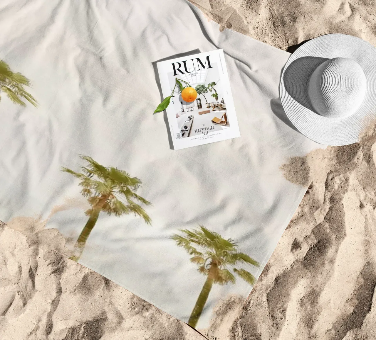 Calm Palm Trees telo mare da KISSA STUDIO