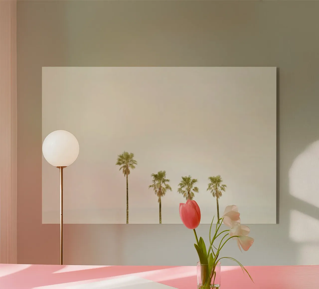 Calm Palm Trees plexiglass da KISSA STUDIO