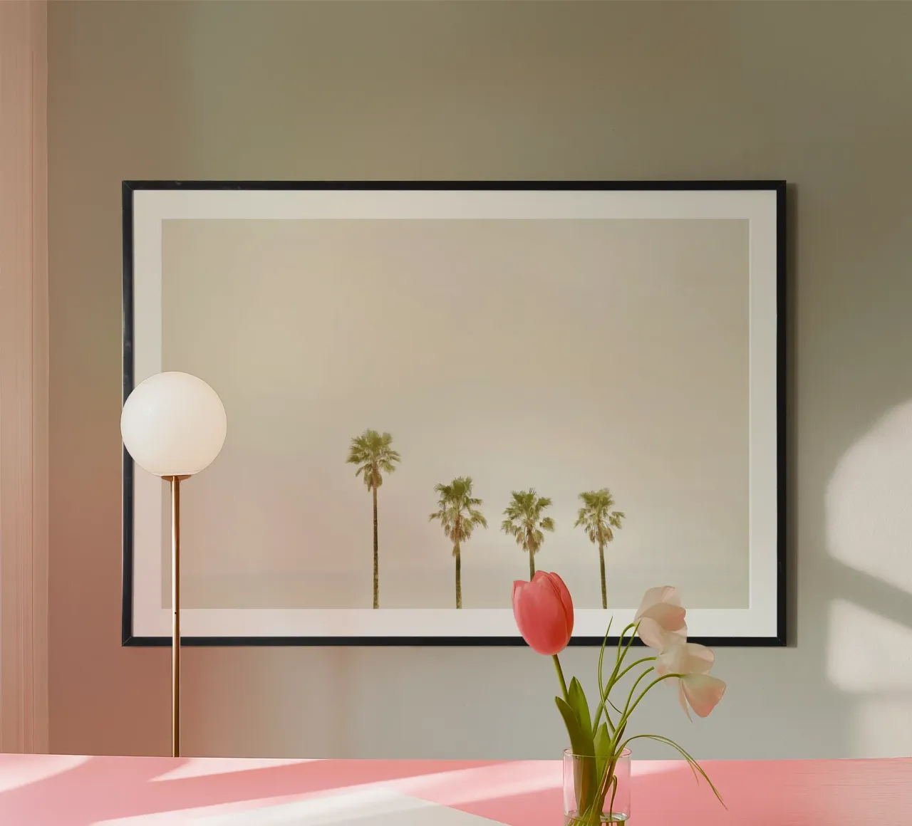 Calm Palm Trees carta hahnemühle da KISSA STUDIO