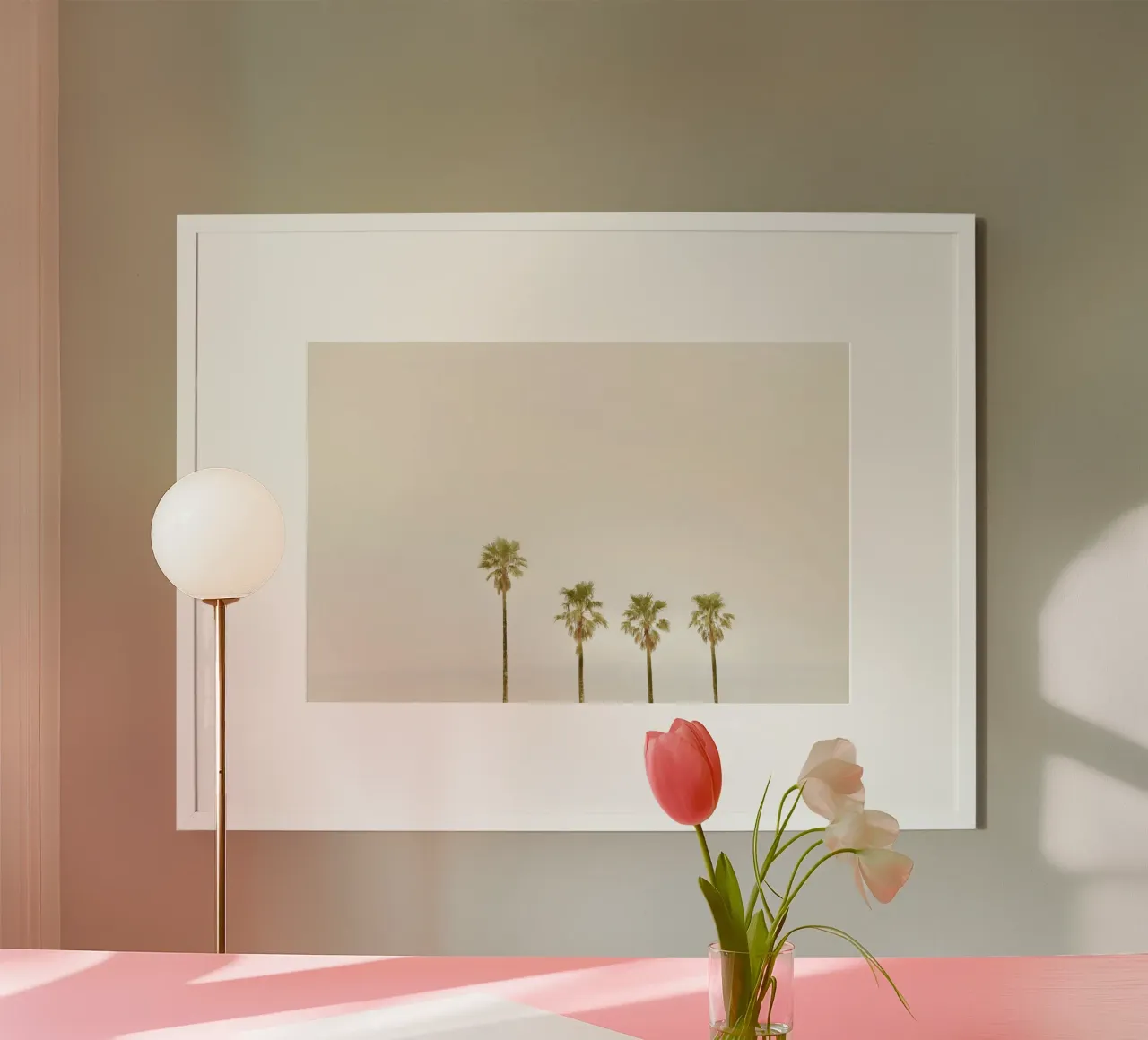 Calm Palm Trees carta hahnemühle da KISSA STUDIO