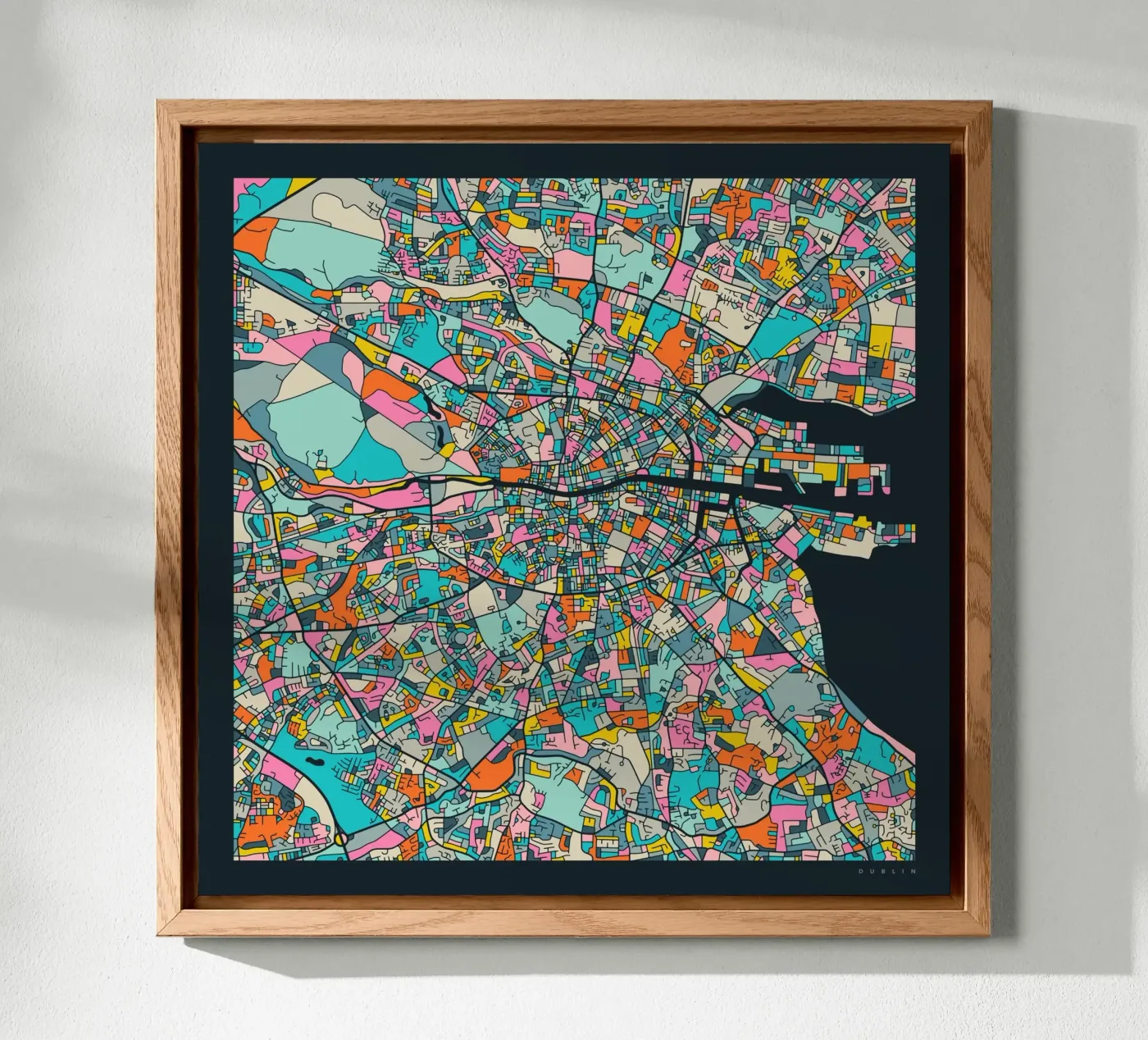 DUBLIN MAP forex plate by Jazzberry Blue