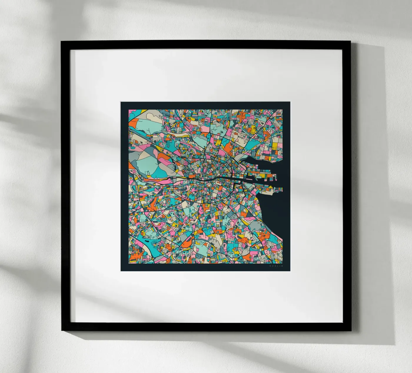 DUBLIN MAP poster by Jazzberry Blue