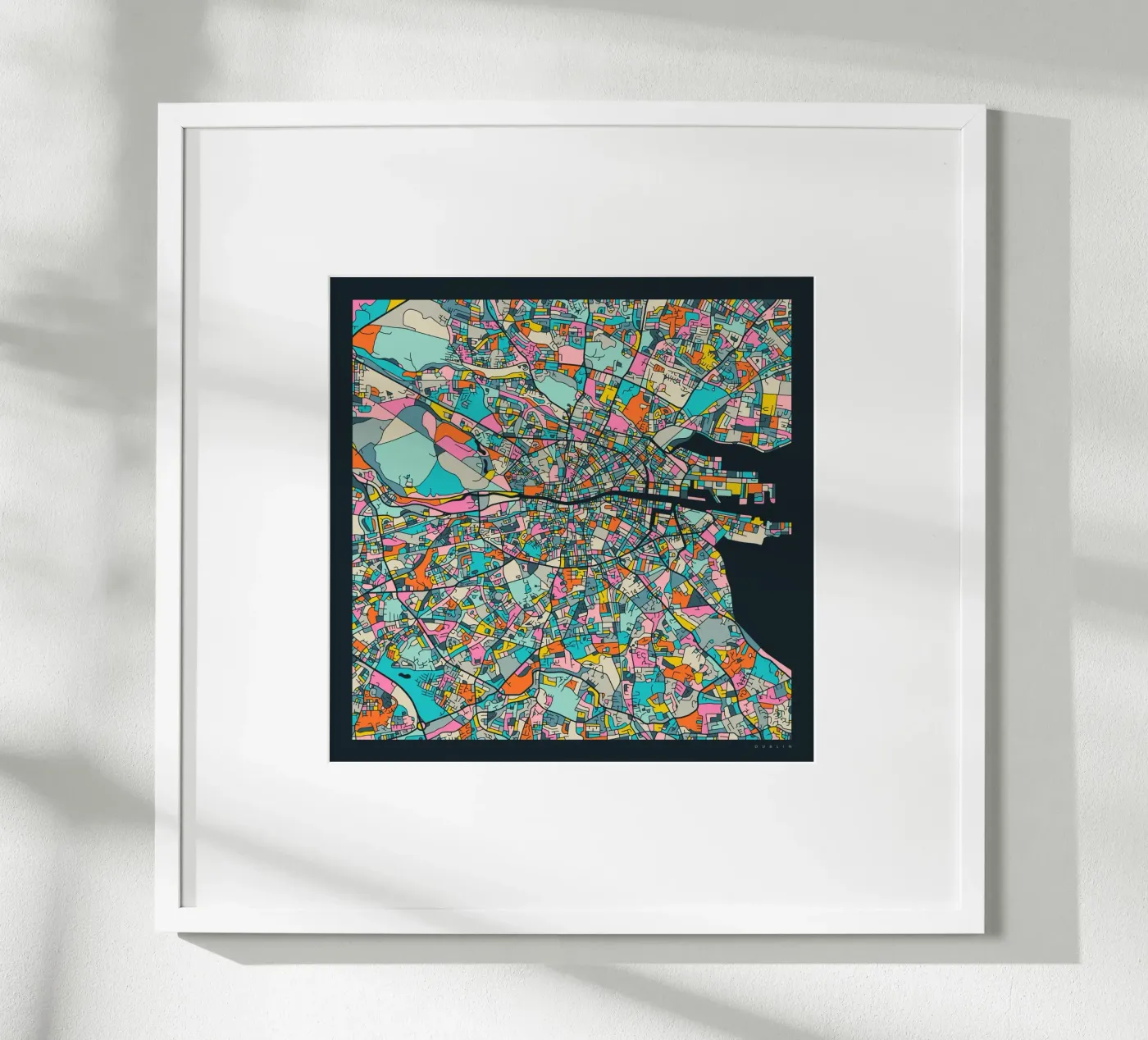 DUBLIN MAP poster by Jazzberry Blue