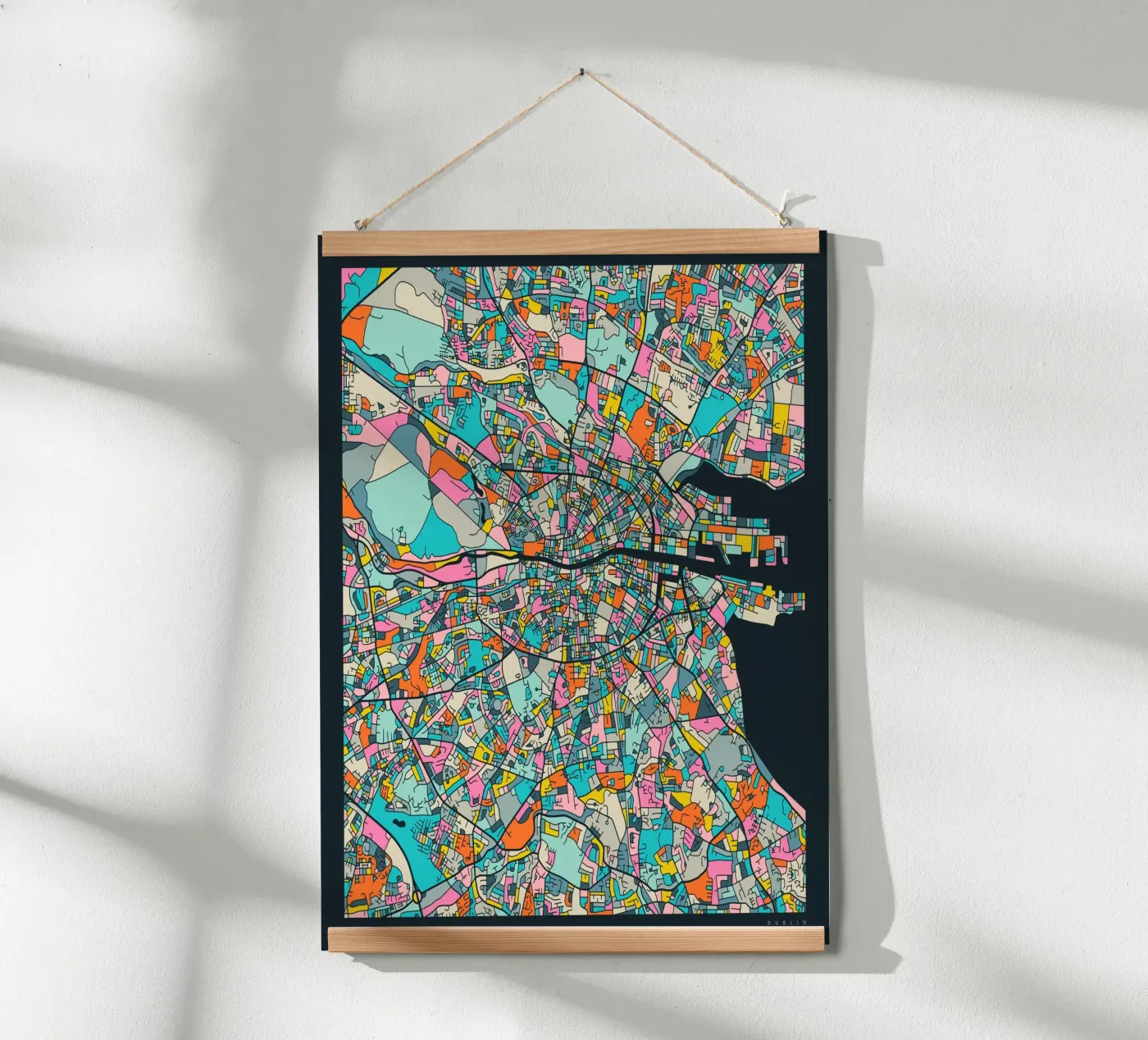 DUBLIN MAP poster by Jazzberry Blue