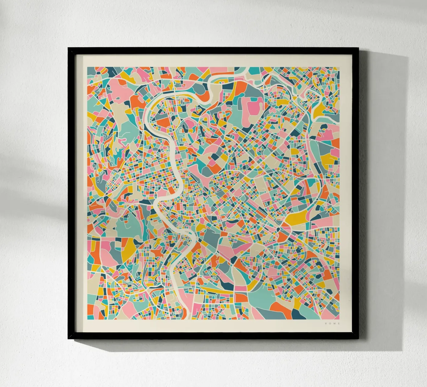 ROME MAP poster by Jazzberry Blue