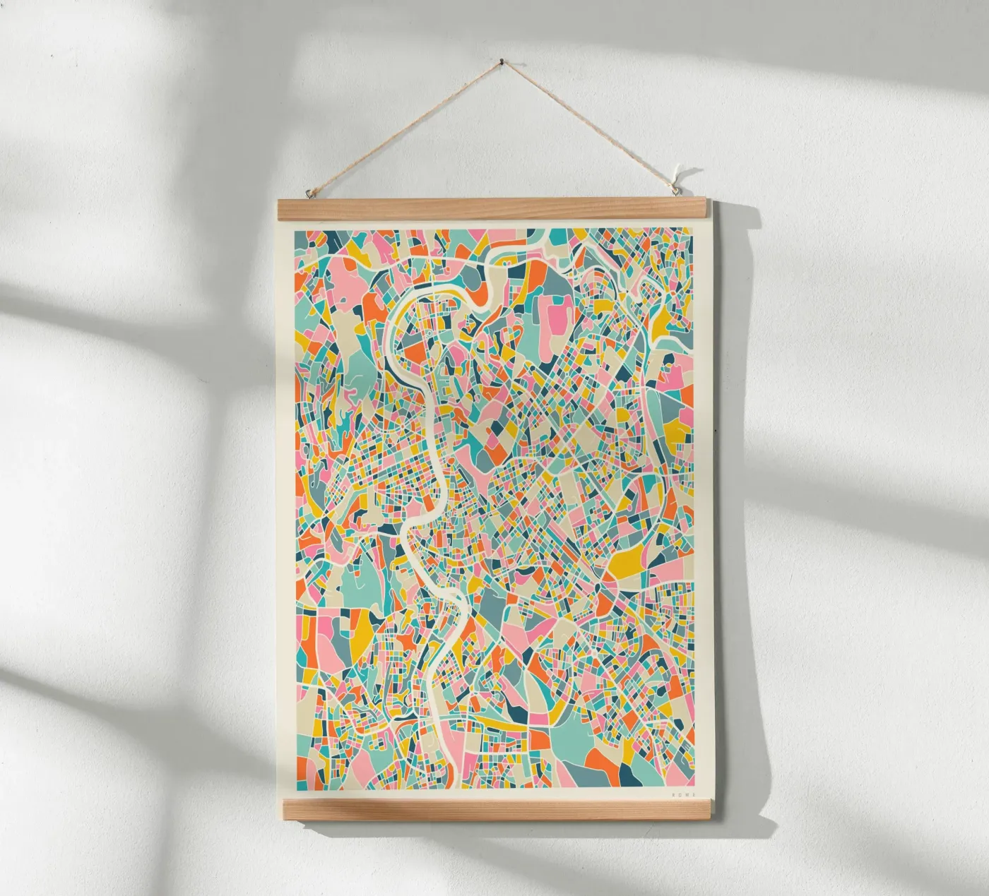 ROME MAP Poster von Jazzberry Blue