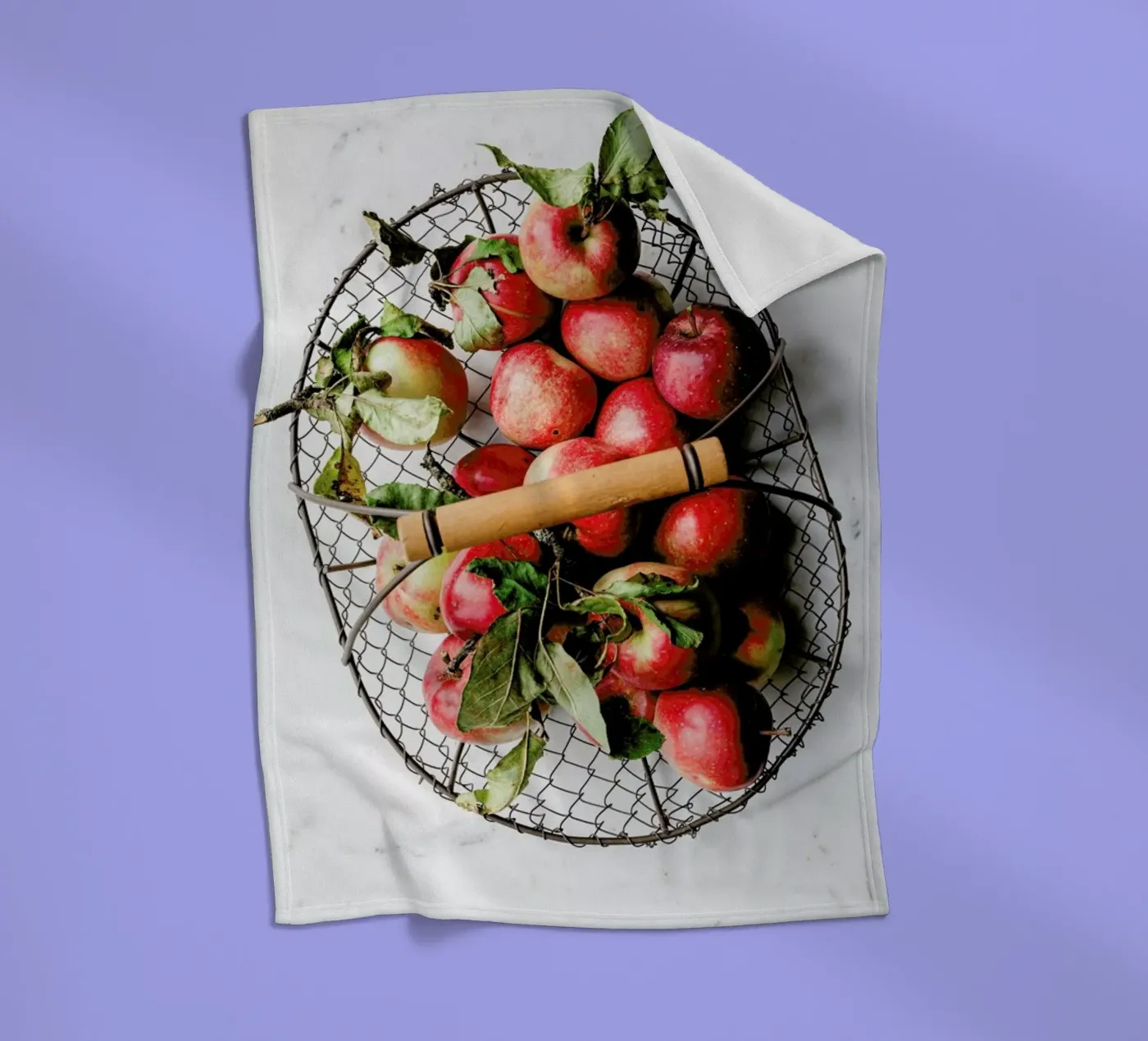 Äpfel Fleecedecke von Eat this