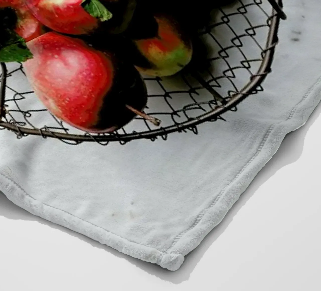 Äpfel Fleecedecke von Eat this