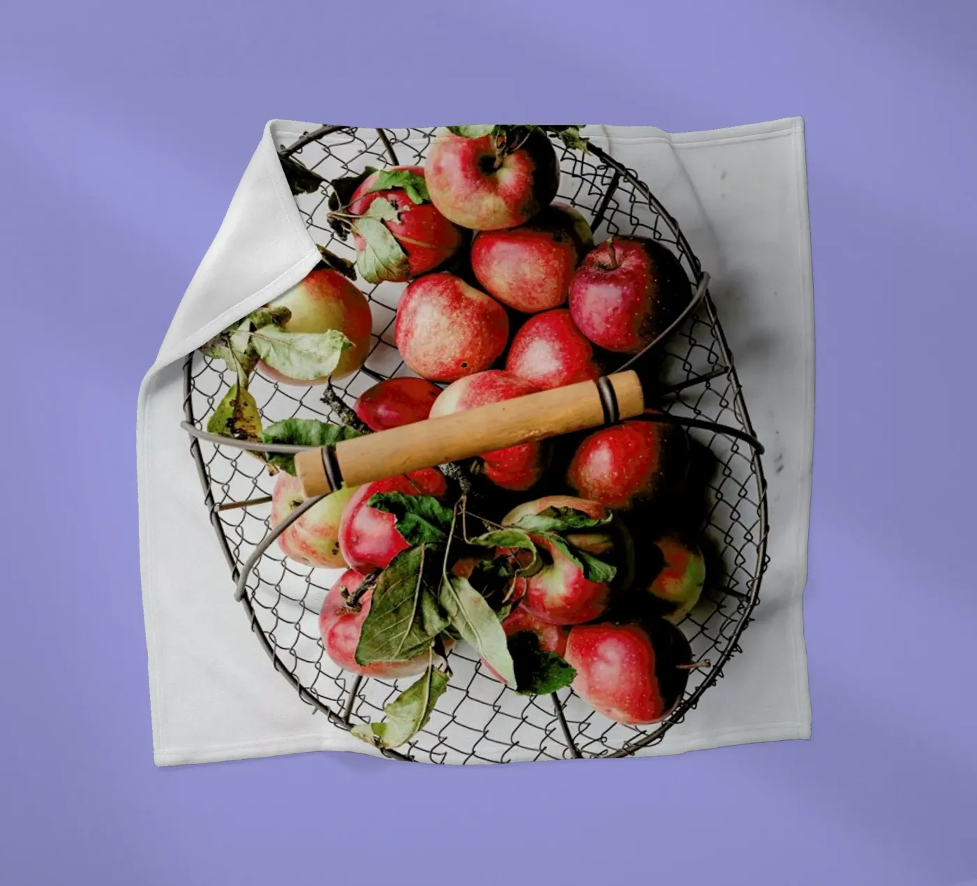 Äpfel Fleecedecke von Eat this