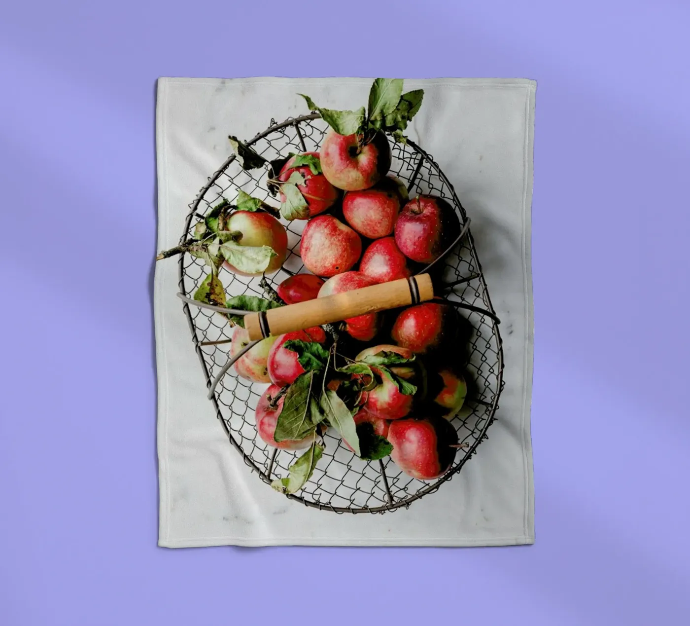 Äpfel Fleecedecke von Eat this