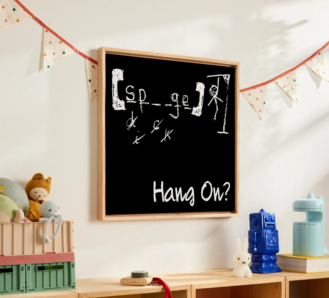 Spunge canvas met Baklijst van adaptionate